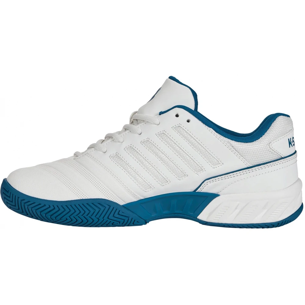 K-Swiss Men’s Bigshot Light 4 Tennis Shoes (Brilliant White/Celestial/Scuba Blue) 2 K-Swiss Men’s Bigshot Light 4 Tennis Shoes (Brilliant White/Celestial/Scuba Blue) - Image 2