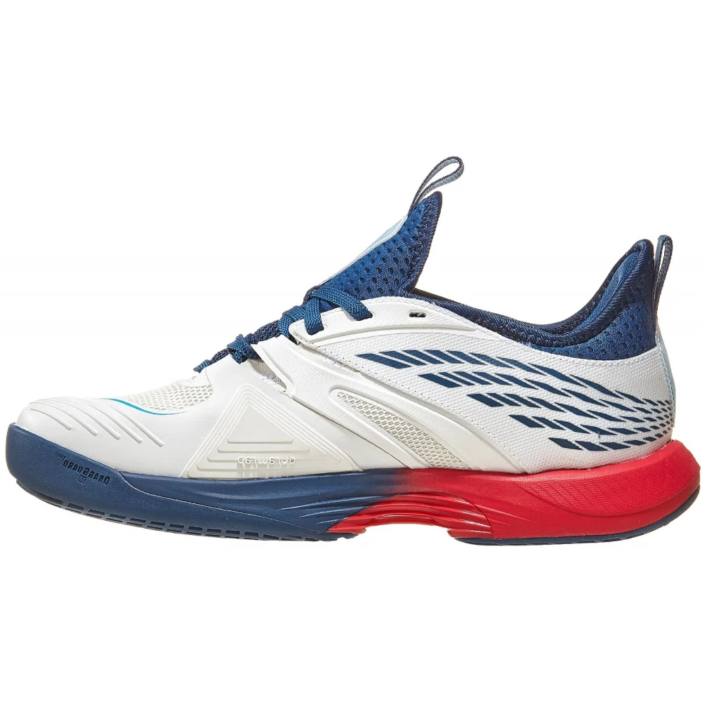 K-Swiss Men’s SpeedTrac Tennis Shoes (Blanc De Blanc/Blue Opal/Lollipop) 2 K-Swiss Men’s SpeedTrac Tennis Shoes (Blanc De Blanc/Blue Opal/Lollipop) - Image 2