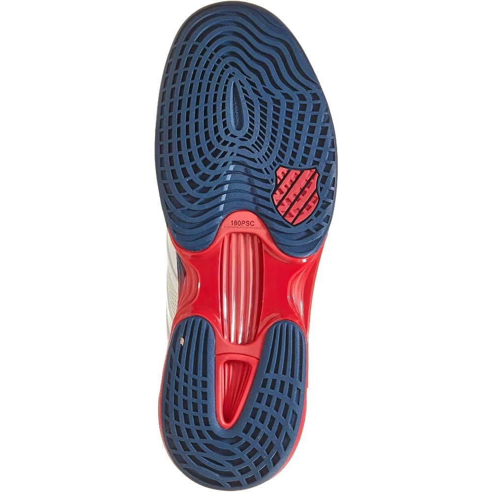 K-Swiss Men’s SpeedTrac Tennis Shoes (Blanc De Blanc/Blue Opal/Lollipop) 3 K-Swiss Men’s SpeedTrac Tennis Shoes (Blanc De Blanc/Blue Opal/Lollipop) - Image 3