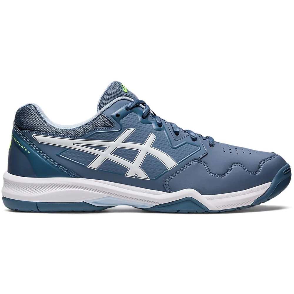 Asics Men’s Gel-Dedicate 7 Tennis Shoes (Steel Blue/White) 1 Asics Men’s Gel-Dedicate 7 Tennis Shoes (Steel Blue/White)