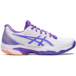 Asics Women’s Solution Speed FF 2 Tennis Shoes (White/Amethyst)