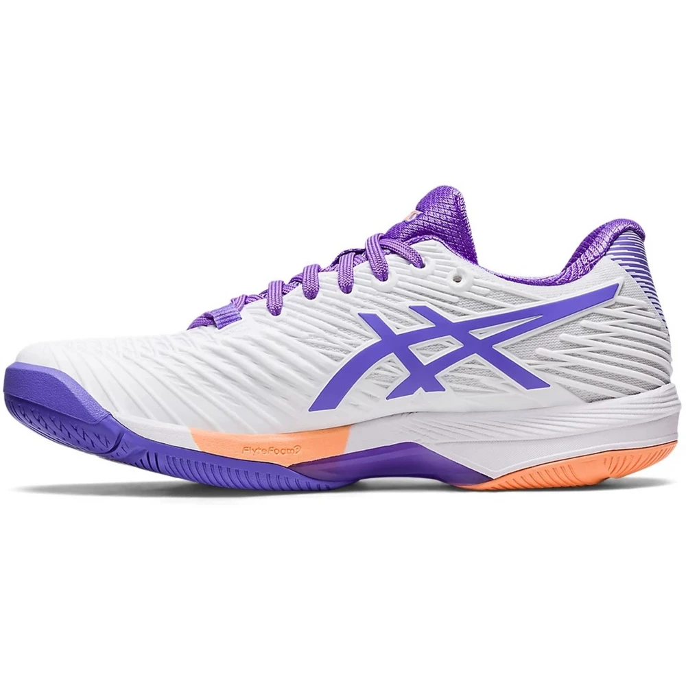 Asics Women’s Solution Speed FF 2 Tennis Shoes (White/Amethyst) - Image 2