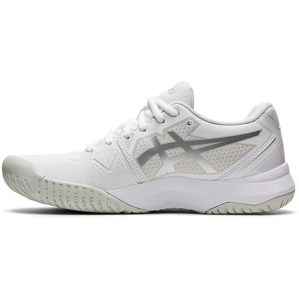 Asics Women’s Gel Challenger 13 Tennis Shoes (White/Pure Silver) - Image 2