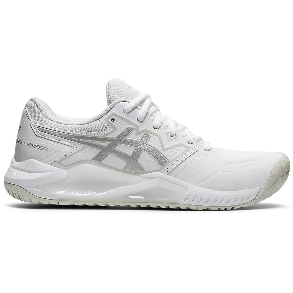 Asics Women’s Gel Challenger 13 Tennis Shoes (White/Pure Silver)