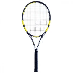 Babolat Evoke 102 Strung Tennis Racquet (Black/Yellow)