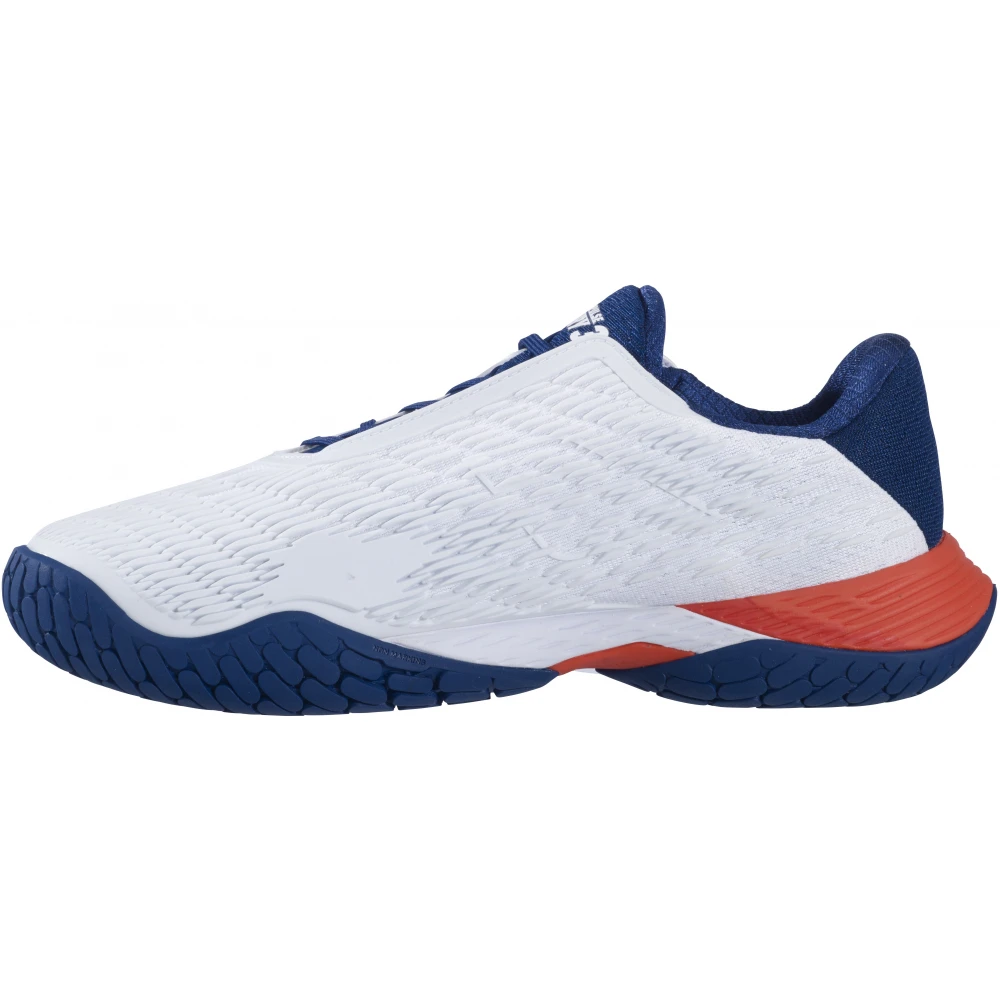 Babolat Men’s Propulse Fury 3 All Court Tennis Shoes (White/Estate Blue/Red) 2 Babolat Men’s Propulse Fury 3 All Court Tennis Shoes (White/Estate Blue/Red) - Image 2