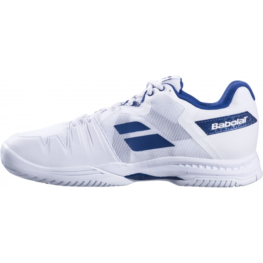 Babolat Men’s SFX3 All Court Tennis Shoes (White/Navy) - Image 2