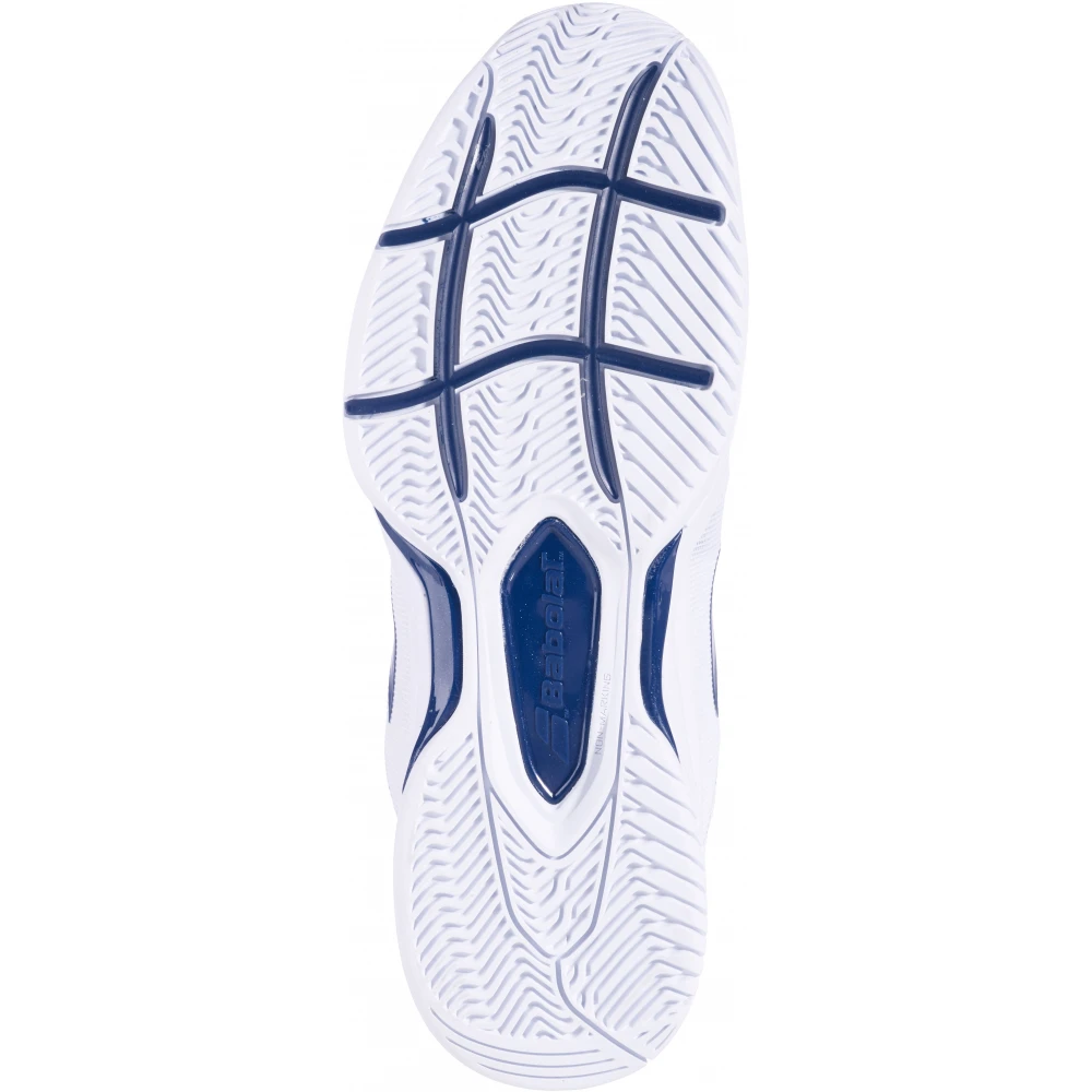 Babolat Men’s SFX3 All Court Tennis Shoes (White/Navy) - Image 3