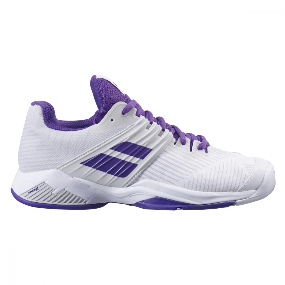 Babolat Women’s Propulse Fury All Court Tennis Shoes (White/Purple) 1 Babolat Women’s Propulse Fury All Court Tennis Shoes (White/Purple)