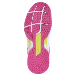Babolat Women’s Propulse Blast All Court Tennis Shoes (White/Red Rose) -Tennis Equip Store 31S21447 1058 Babolat Womens Propulse Blast All Court Tennis Shoes White Red Rose c 1000 1000