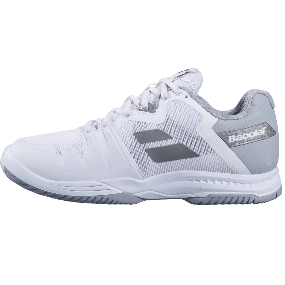 Babolat Women’s SFX3 All Court Tennis Shoes (White/Silver) 2 Babolat Women’s SFX3 All Court Tennis Shoes (White/Silver) - Image 2