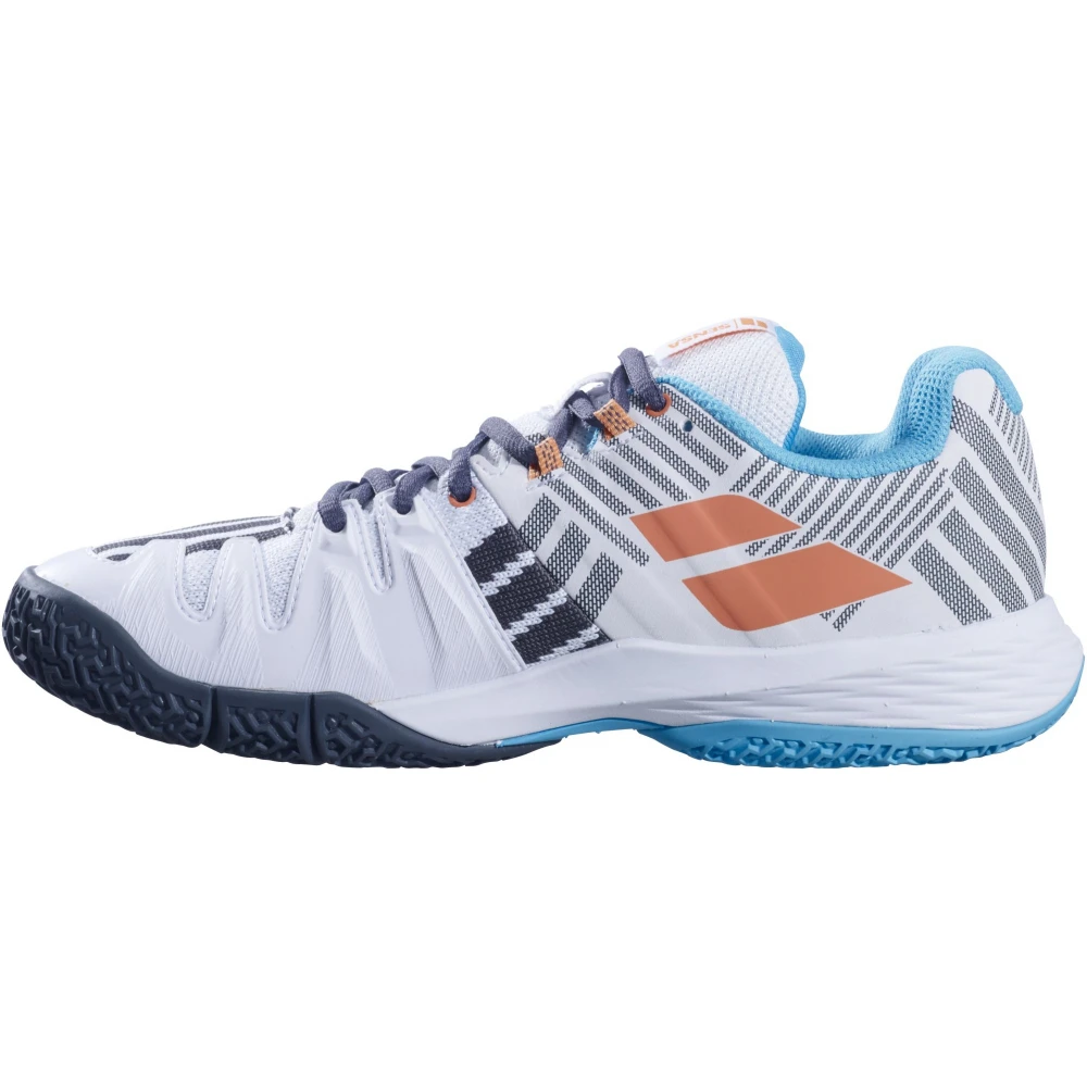 Babolat Women’s Sensa Padel Shoes (White/Canyon Sunset) - Image 2