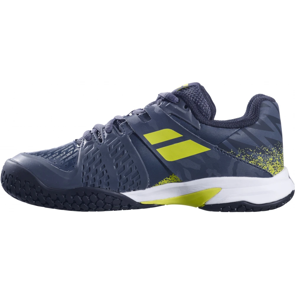 Babolat Junior Boys Propulse All Court Tennis Shoe (Grey/Aero) 2 Babolat Junior Boys Propulse All Court Tennis Shoe (Grey/Aero) - Image 2