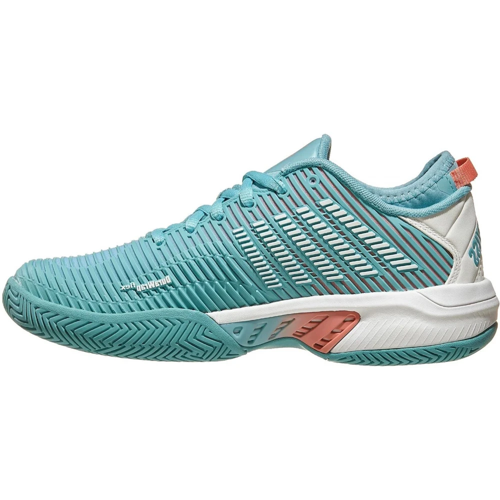 K-Swiss Women’s Hypercourt Supreme Tennis Shoes (Nile Blue/Blanc De Blanc/Desert Flower) - Image 2