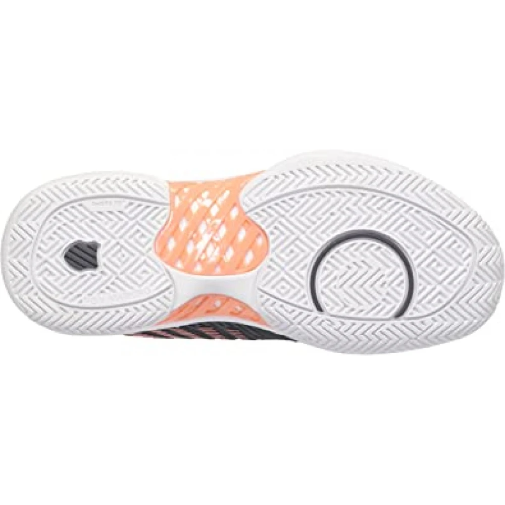 K-Swiss Women’s Hypercourt Express 2 2E Tennis Shoes (Asphalt/White/Peach Amber) - Image 3