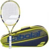 Babolat Aero Junior + Yellow Club Tennis Starter Kit - Best For Ages 9 To 12