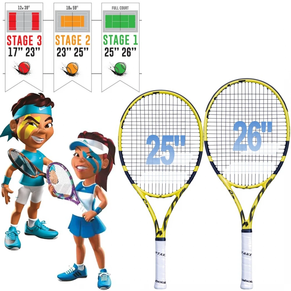 Babolat Aero Junior + Blue Club Tennis Starter Kit - Best For Ages 11 To 12 - Image 2