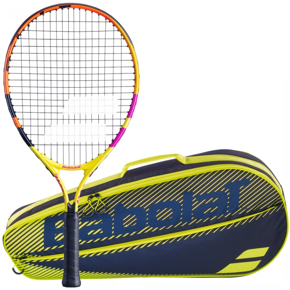 Babolat Nadal Junior + Yellow Club Tennis Starter Kit - Rafa Edition - Ages 3 To 12