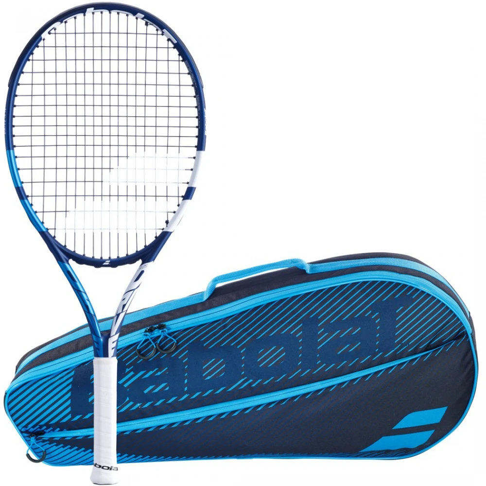 Babolat Drive Junior + Blue Club Tennis Starter Kit - Best For Ages 7 To 10