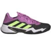 Adidas Men’s Barricade Tennis Shoes (Carbon/Signal Green/Pulse Lilac)