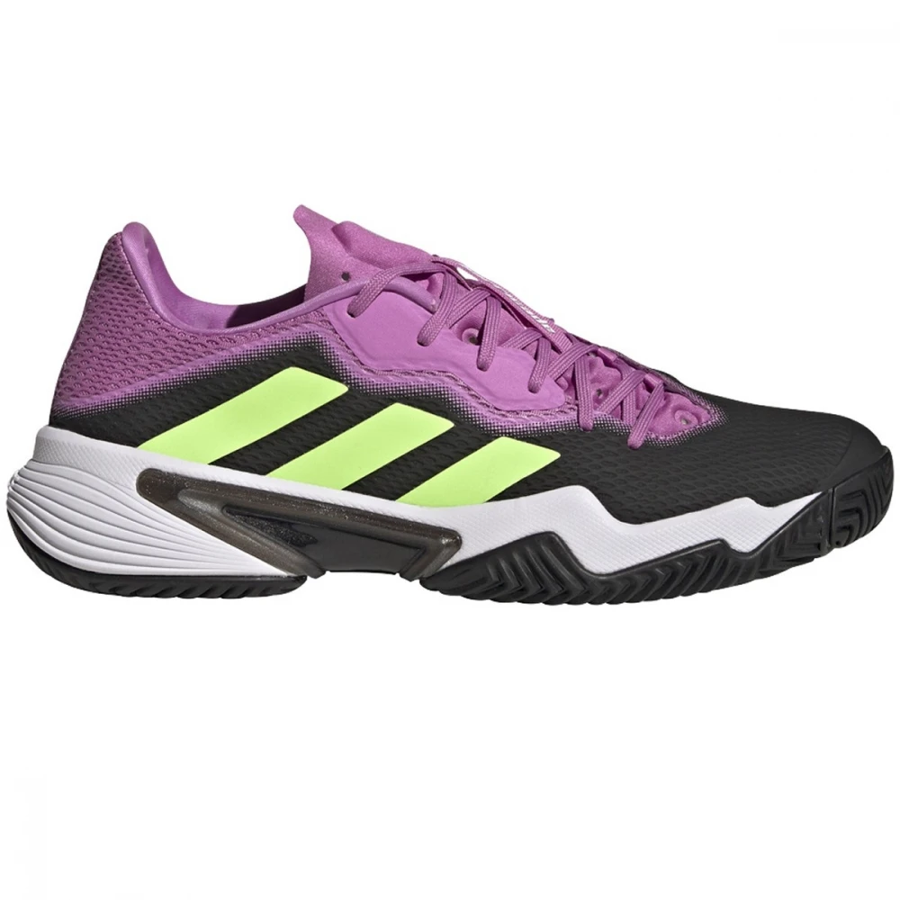 Adidas Men’s Barricade Tennis Shoes (Carbon/Signal Green/Pulse Lilac) 1 Adidas Men’s Barricade Tennis Shoes (Carbon/Signal Green/Pulse Lilac)