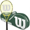 Wilson Minions Kids Tennis Racquet Bundled With A Green/White Advantage II Tennis Bag