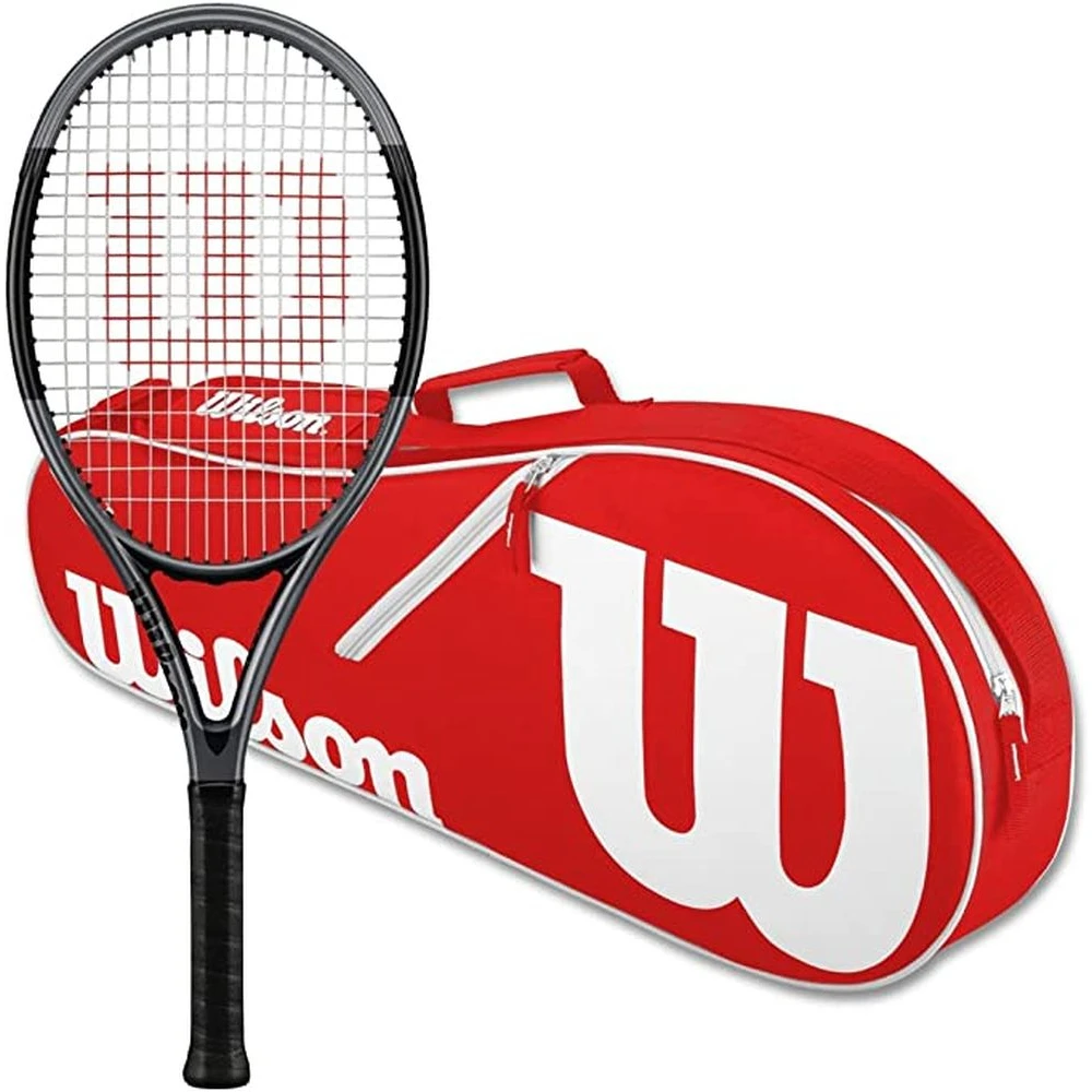 Wilson H2 Hyper Hammer Tennis Racquet Bundled W Advantage II Tennis Bag (Red/White)