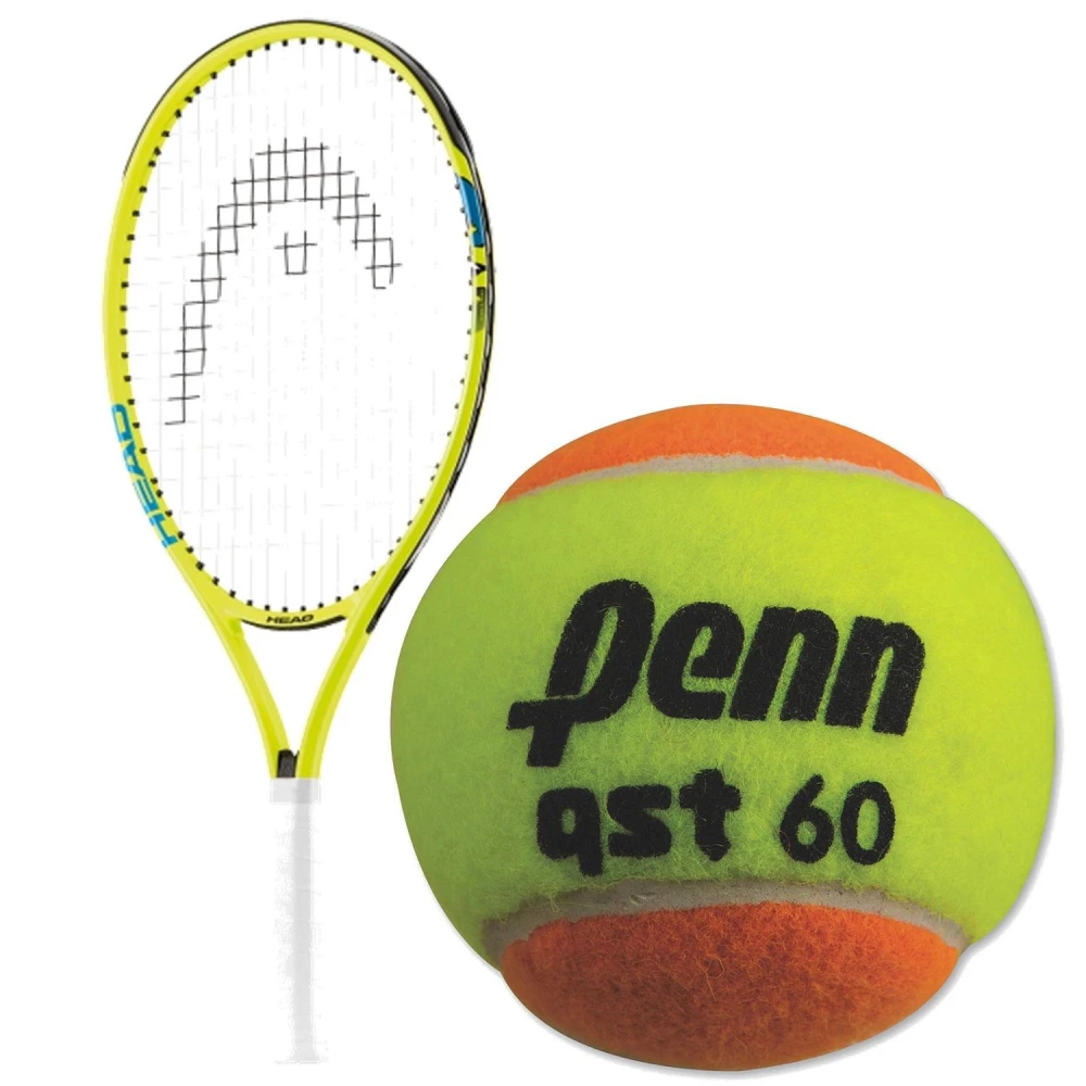 HEAD Speed Junior Tennis Racquet, Penn QST 60 Orange Tennis Balls 1 HEAD Speed Junior Tennis Racquet, Penn QST 60 Orange Tennis Balls